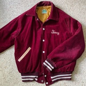 Vintage Maroon Varsity Jacket